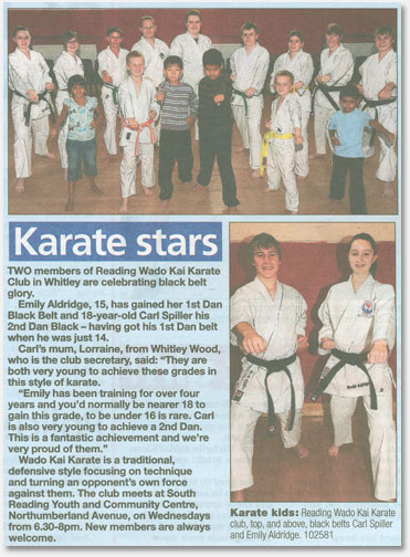 News paper karate May 2010 Reading Chronicle